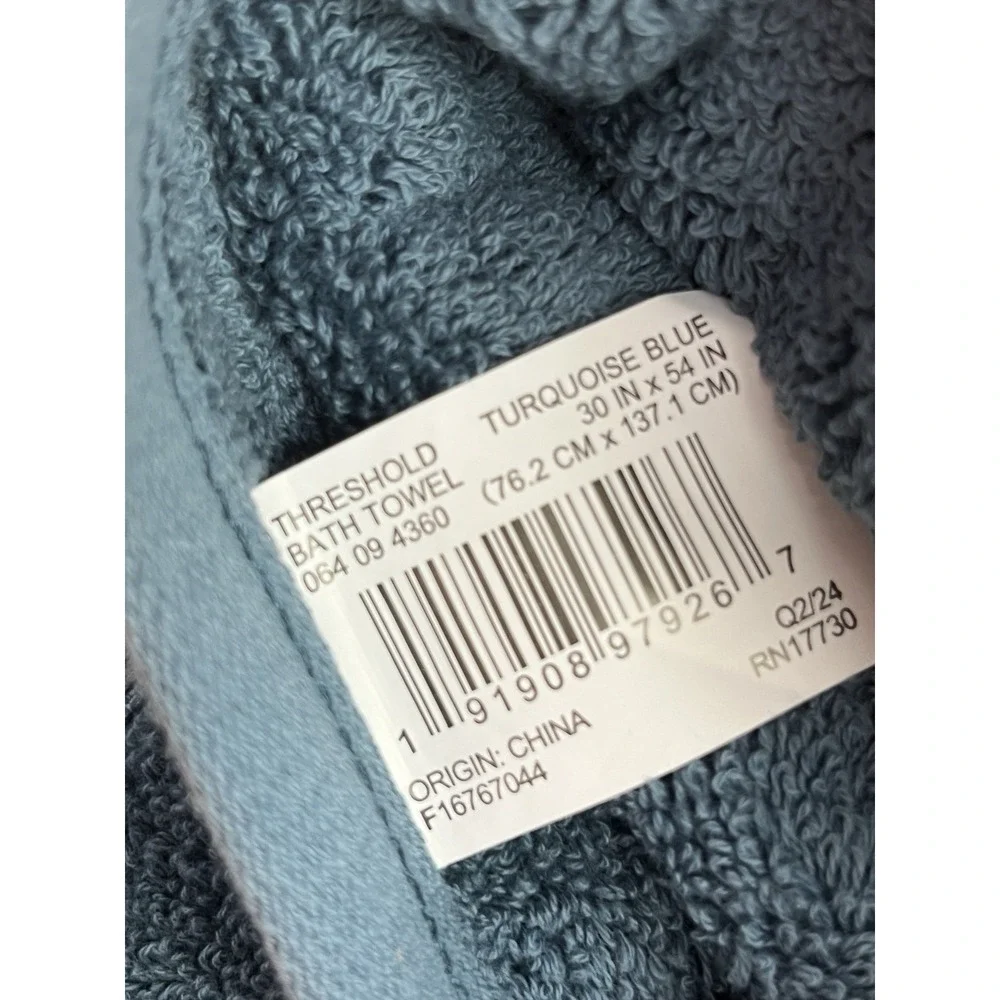 Threshold Performance Plus Bath Towel, Turquoise 30